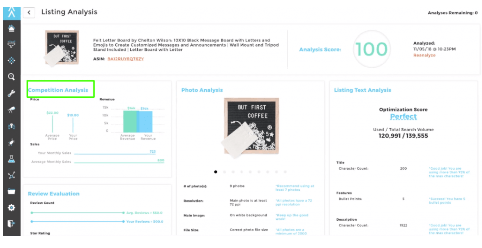 Viral Launch  - Listing Analyzer