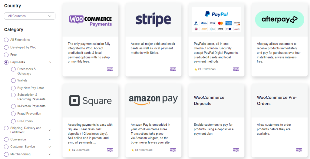WooCommerce - Payments