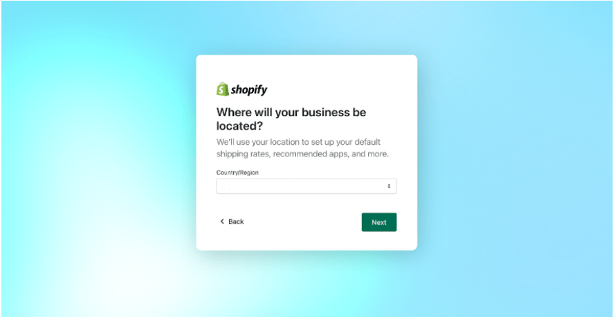 Shopify Country