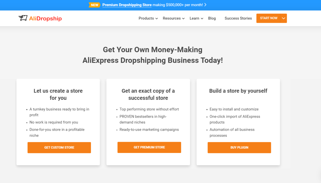 Alidropship Homepage