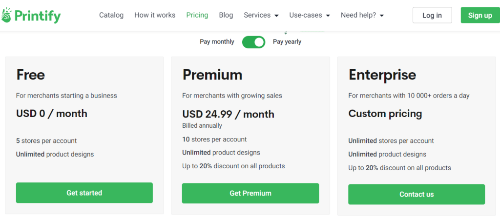 Printify - Pricing