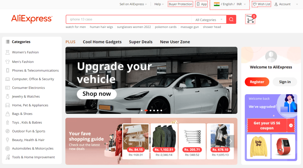 13 Best Alibaba Alternatives For ECommerce Sellers In 2024   AliExpress 1024x571 