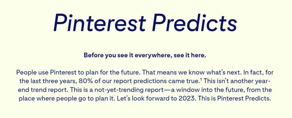 Pinterest Predictions for 2023 Pinterest Predictions for 2023