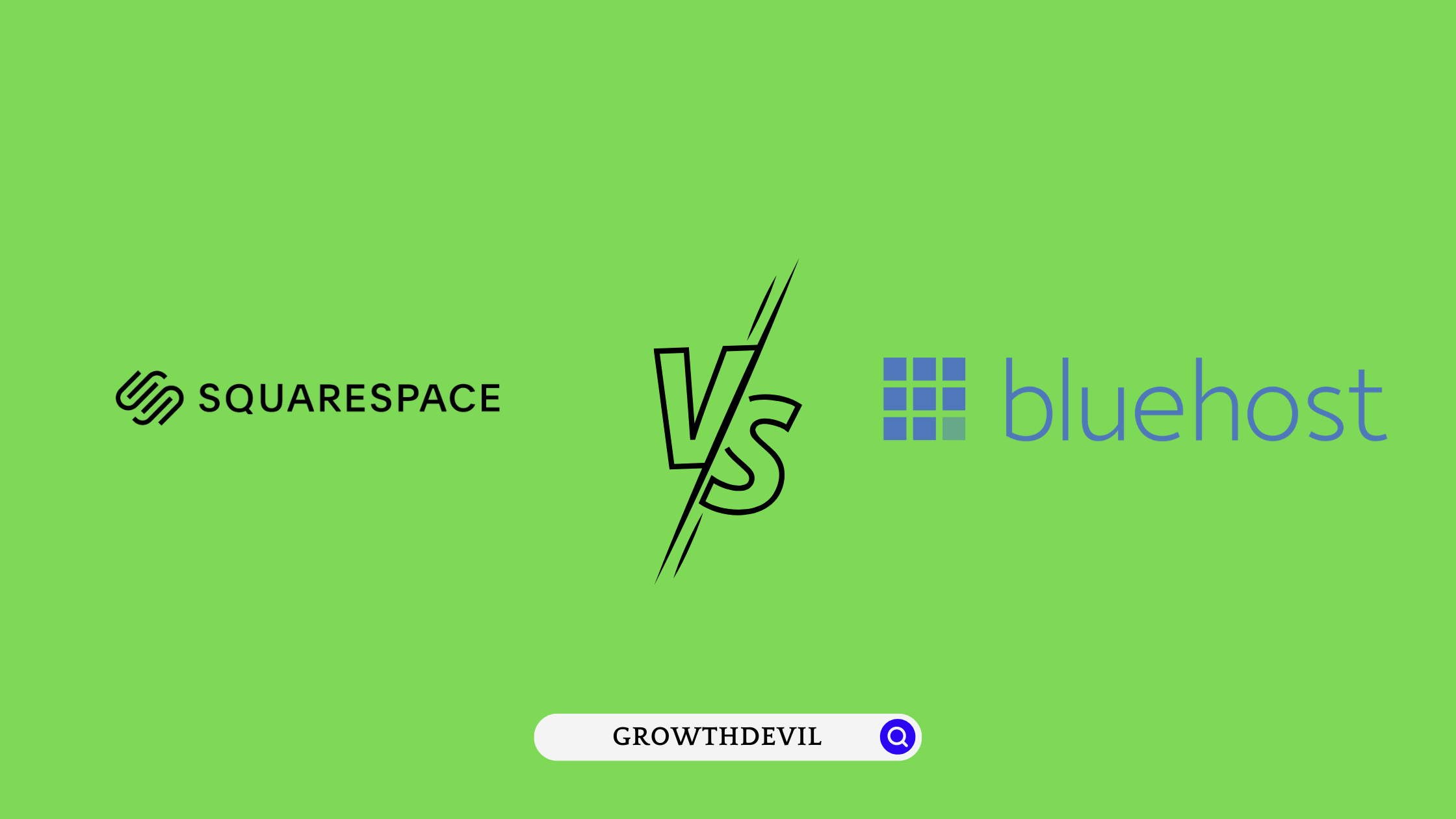 Squarespace vs Bluehost - GrowthDevil