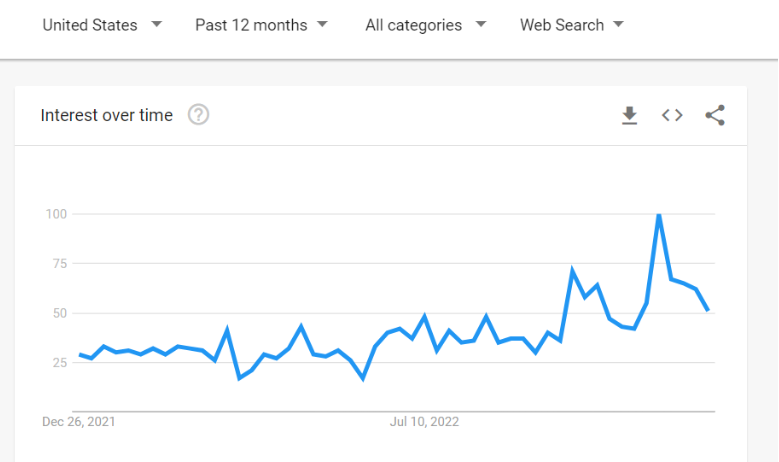 Vegetable Chopper Google Trends