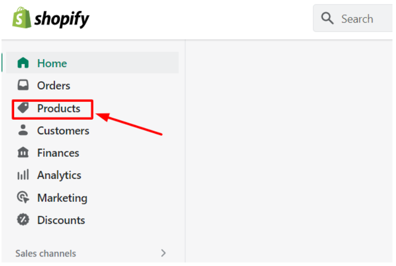 How To Add Products On Shopify - Dashboard