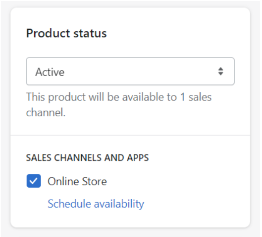 Product Status