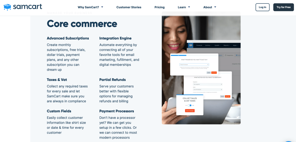 Samcart Ecommerce