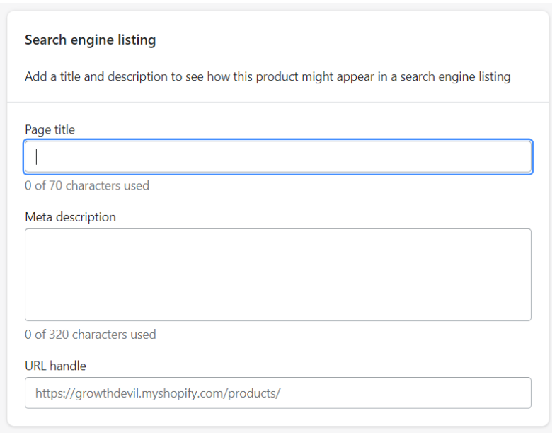 Edit Search Engine Listing