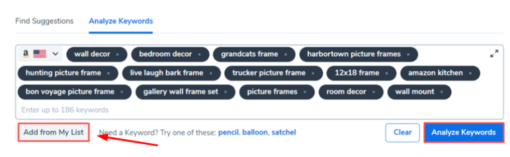 Helium 10 - Magnet Analyze Keyword