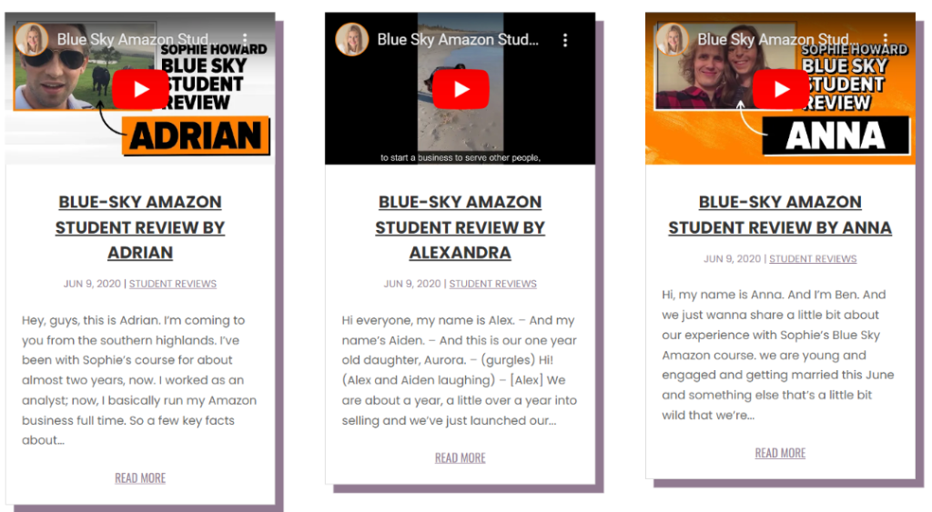 Blue Sky Amazon Course - Review