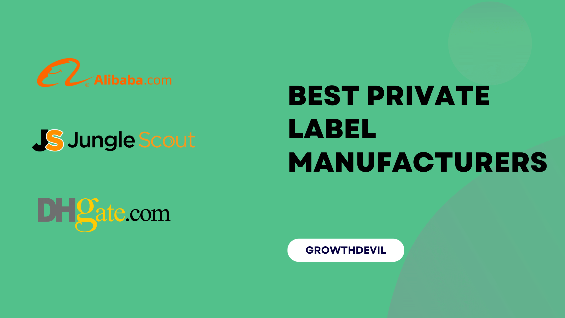 Best Private Label Manufacturers - GrowthDevil