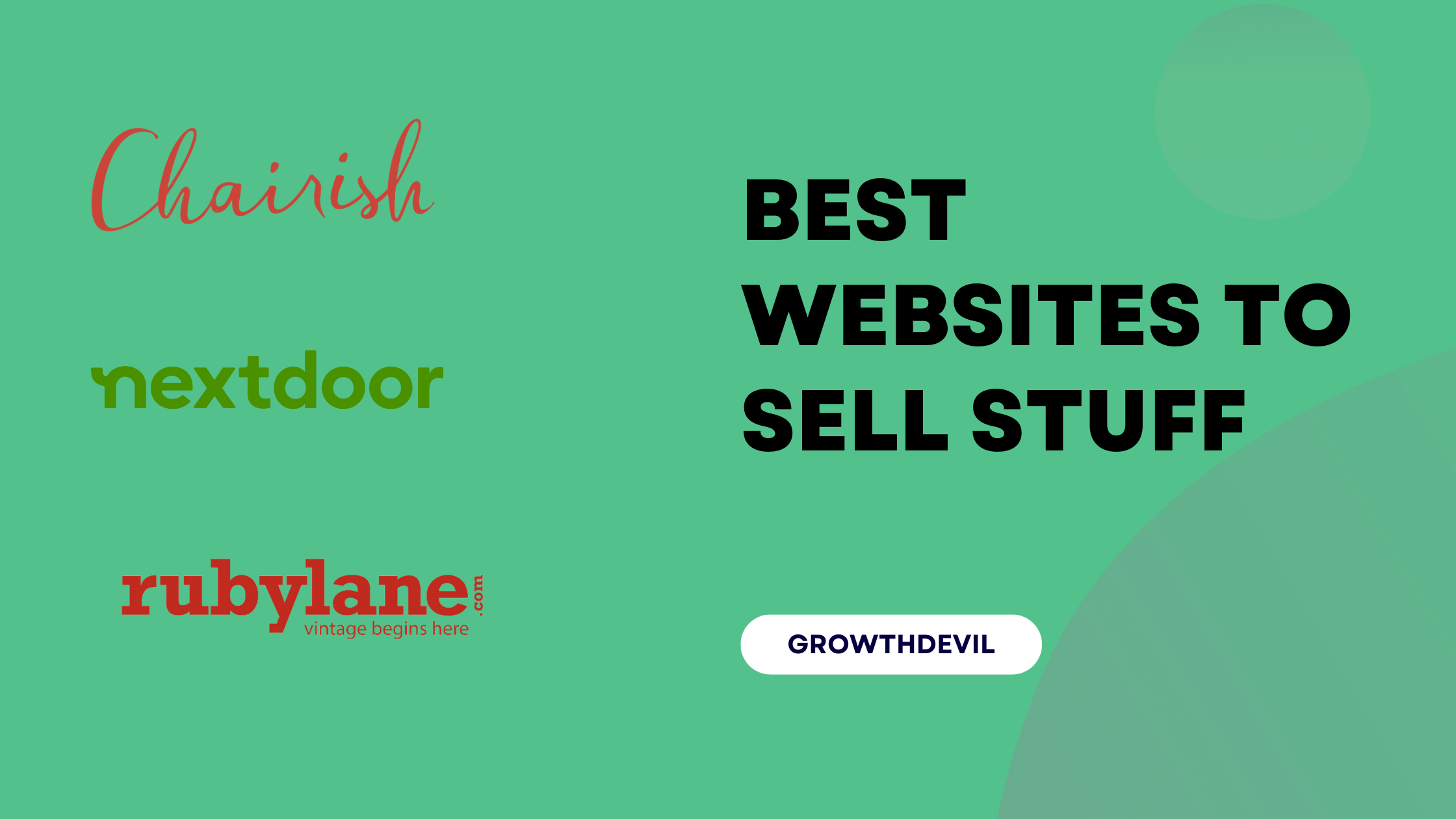 Best Websites To Sell Stuff - GrowthDevil