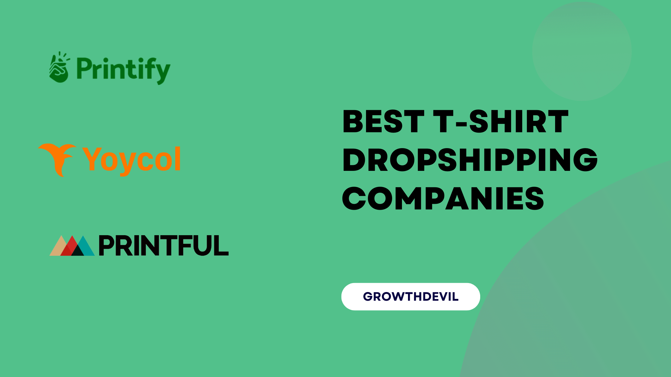 Best T-Shirt Dropshipping Companies - GrowthDevil