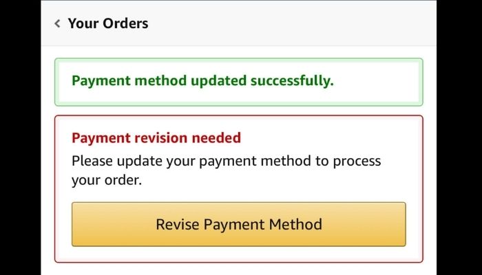 Payment Revision Needed Notification
