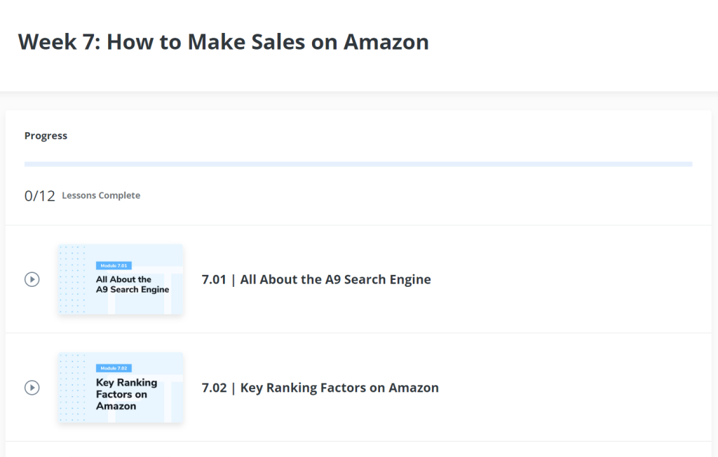 Week 7 - How To Make Sales on Amazon