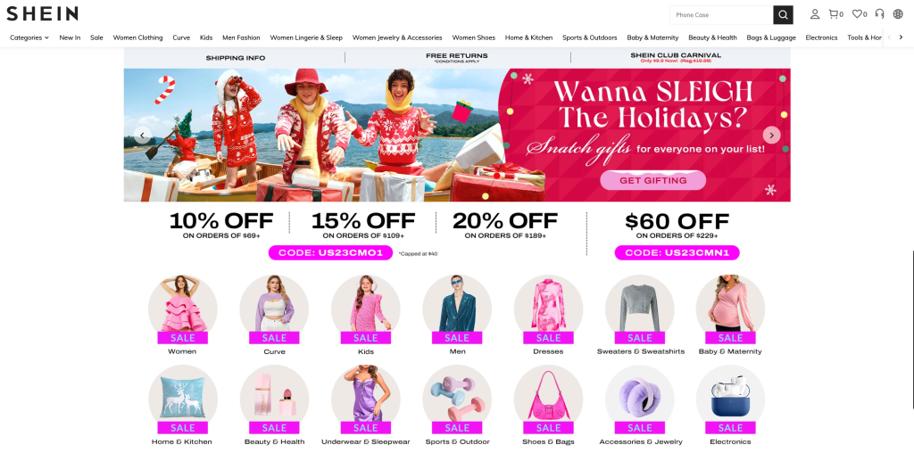 Shein - Product Section