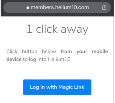 Click on “Log in with the Magic Link.”