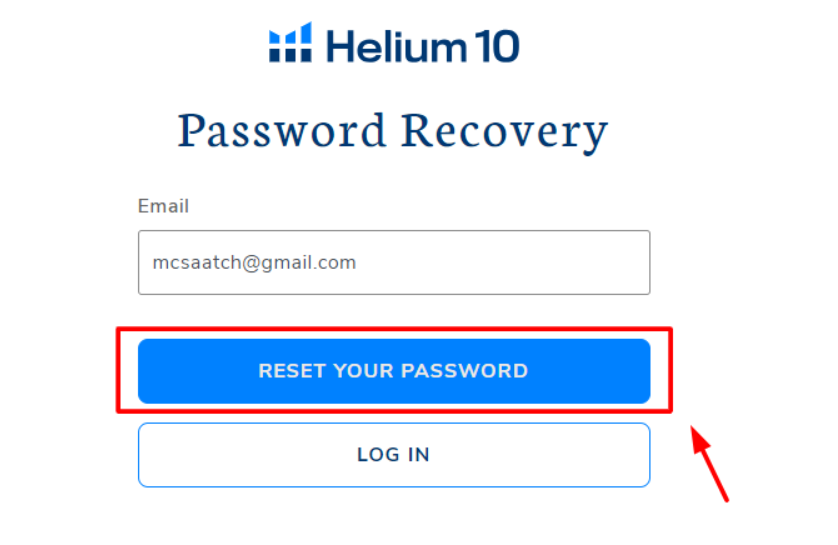 Click On Reset Your Password