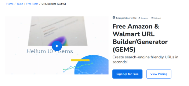 Helium 10 Gems Amazon seller software