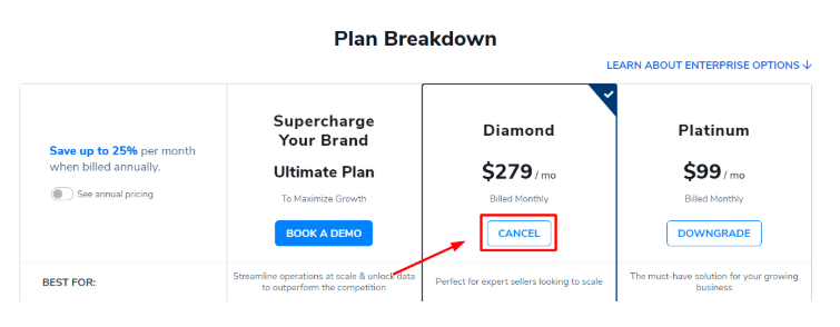 How to Cancel Your Helium 10 Subscription - Plan Breakdown